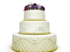 multi-tiered wedding cake